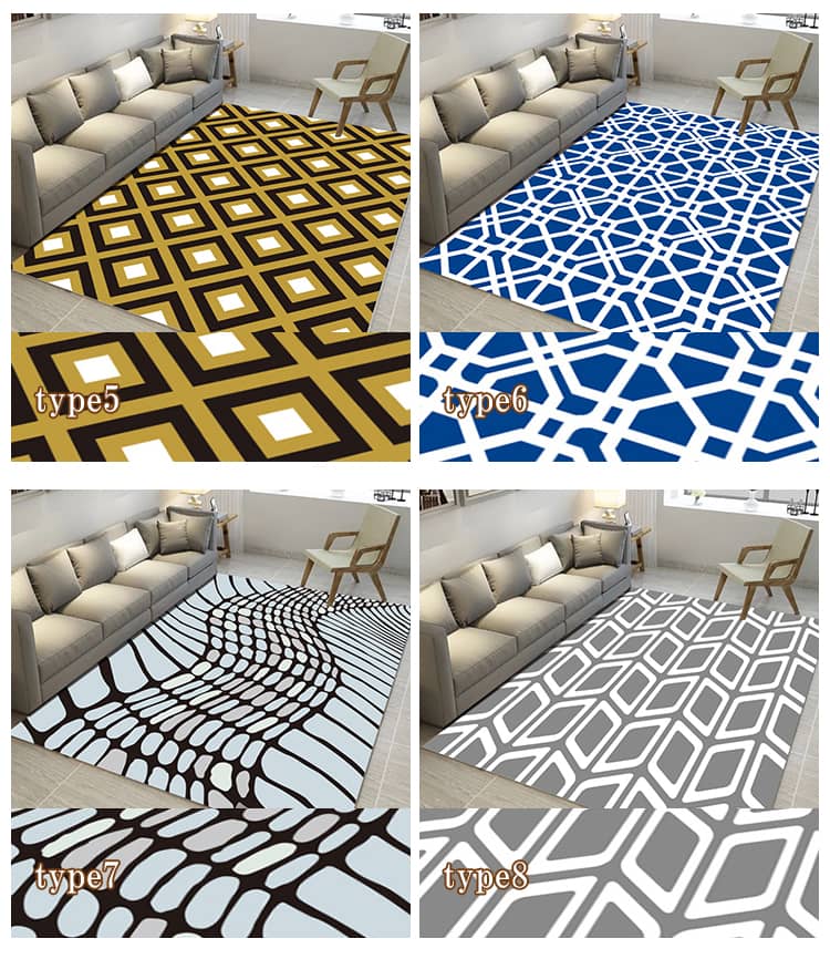 多様性な幾何柄のカーペット