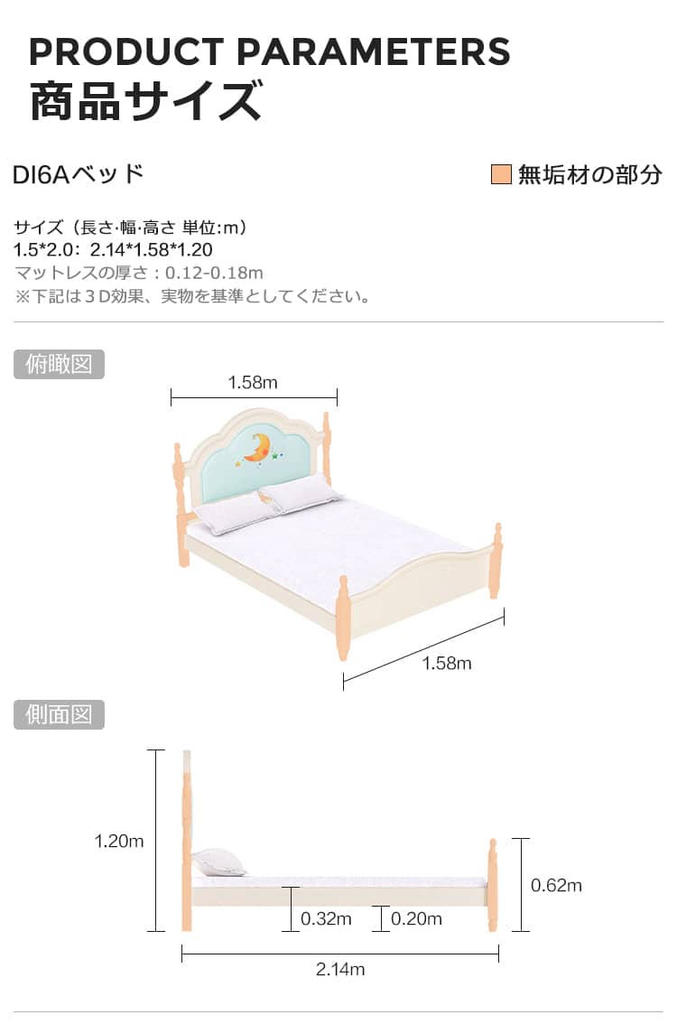 ベッドのサイズ