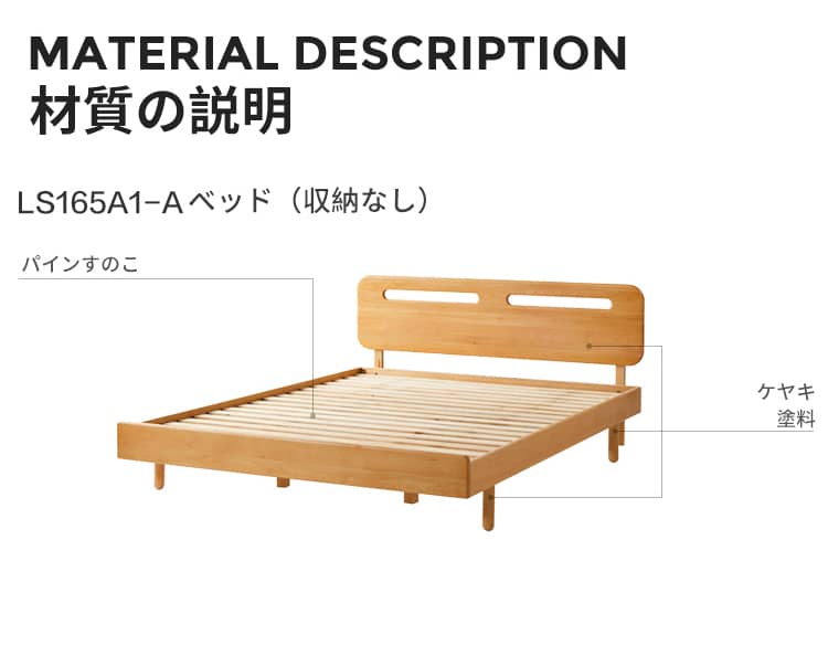 ベッド材質の説明