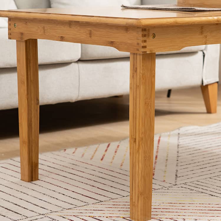 竹製折りたたみ式ローテーブル センターテーブル